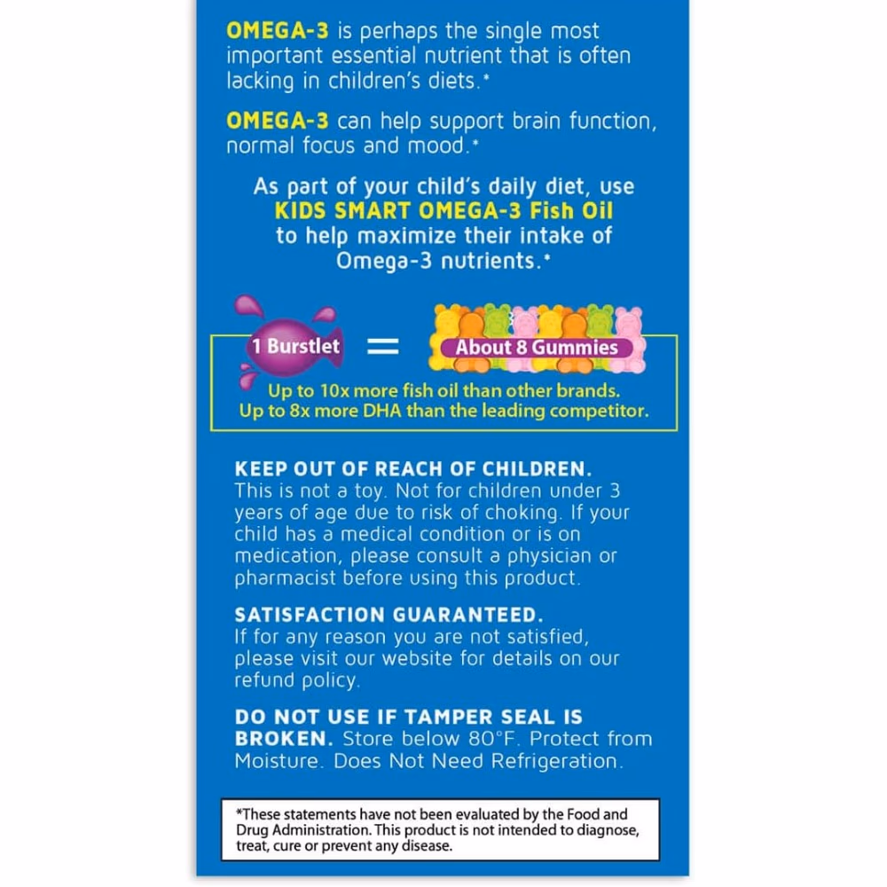 Kids Smart Hi DHA Omega Chew Burstlets -30 Chewables 5