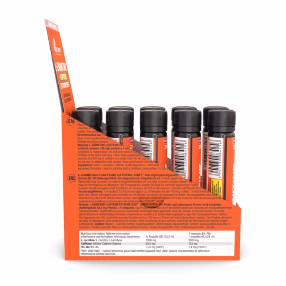 Olimp L-Carnitine + Caffeine Extreme Shot Orange 10 Servings 2