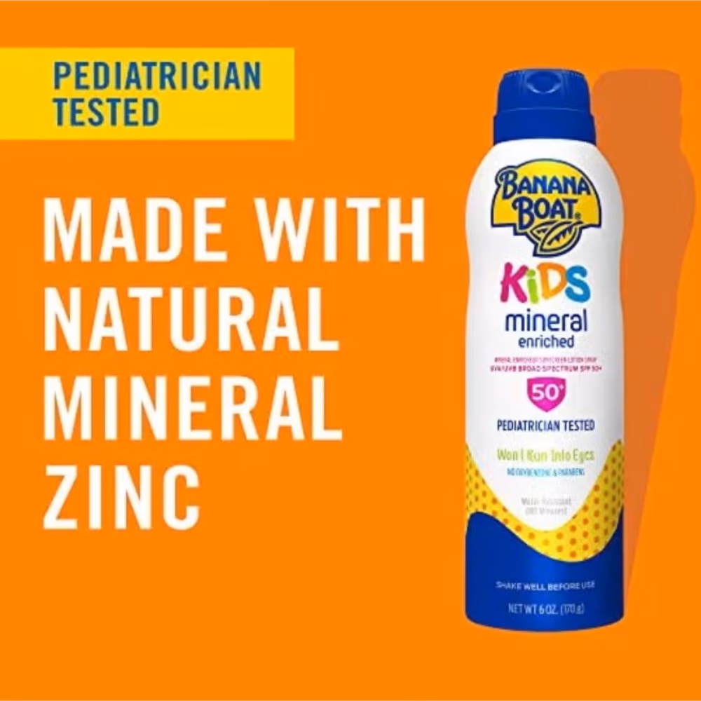 Banana Boat Kids Sens SPF50 Sunscreen Spray 170gm 4