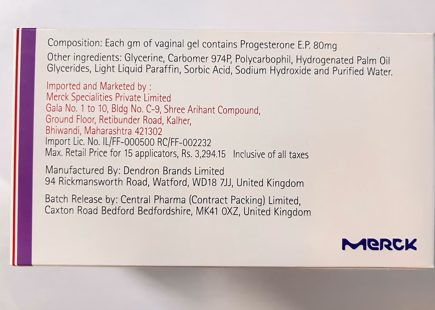 Crinone 8% Vaginal Gel 15 Applications 4
