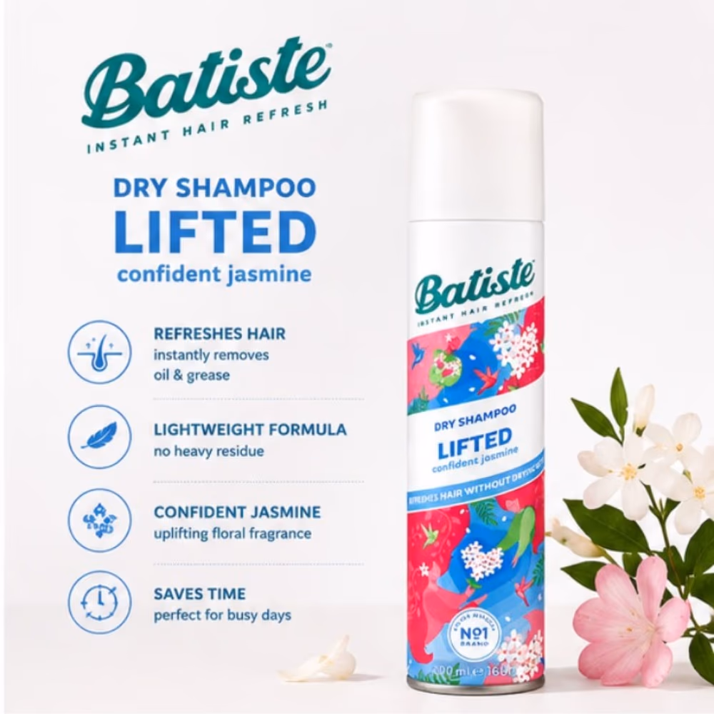 Batiste Dry Shampoo Lifted Confident Jasmine 280ml 2