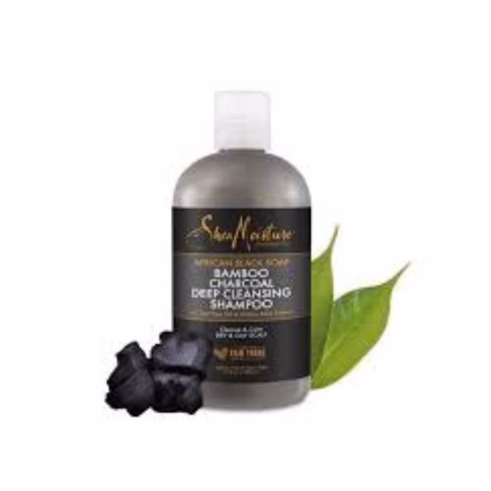 Shea Moisture African Black Soap Bamboo Charcoal Deep Cleansing Shampoo 384ml 2