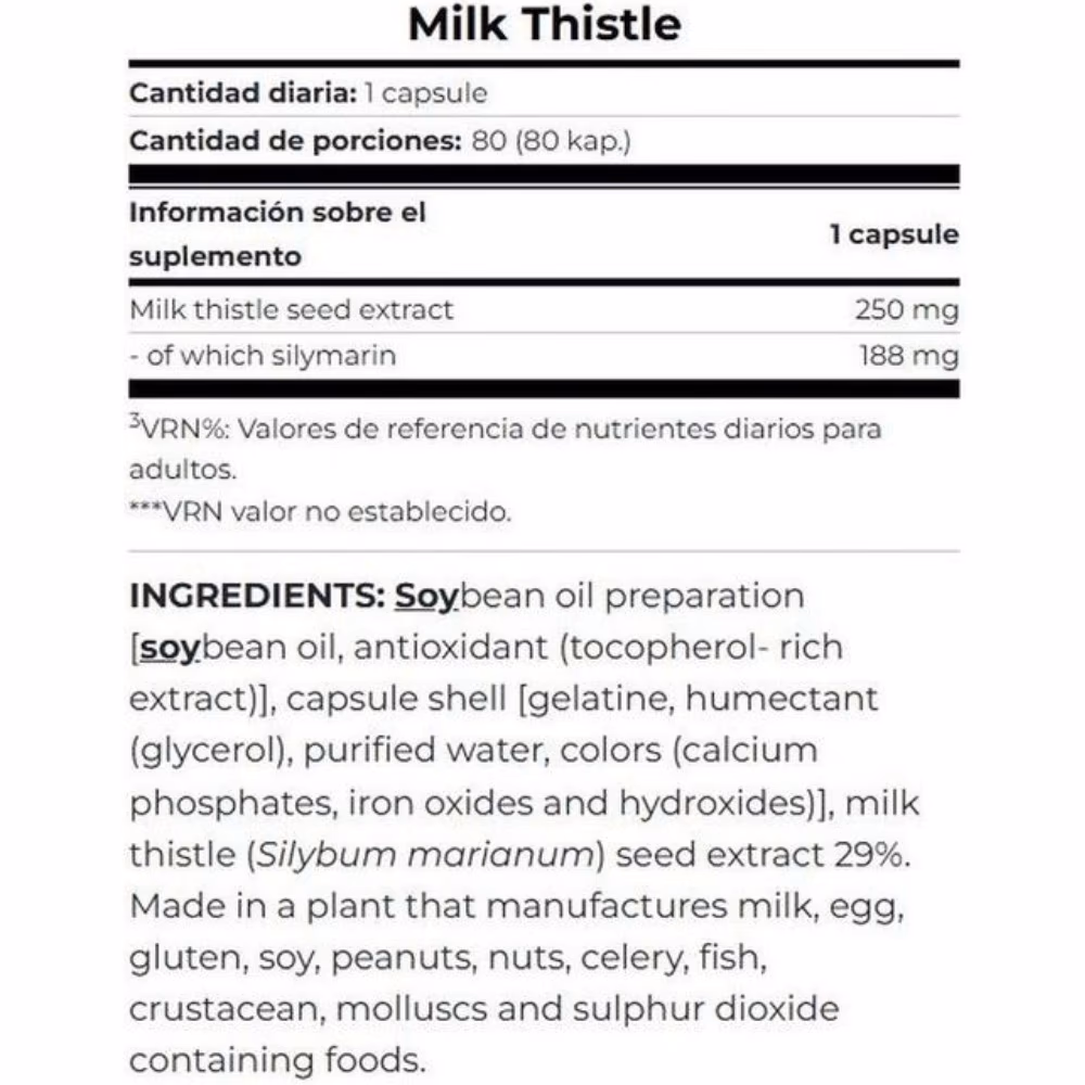 Scitec Milk Thistle Cap 80s 2