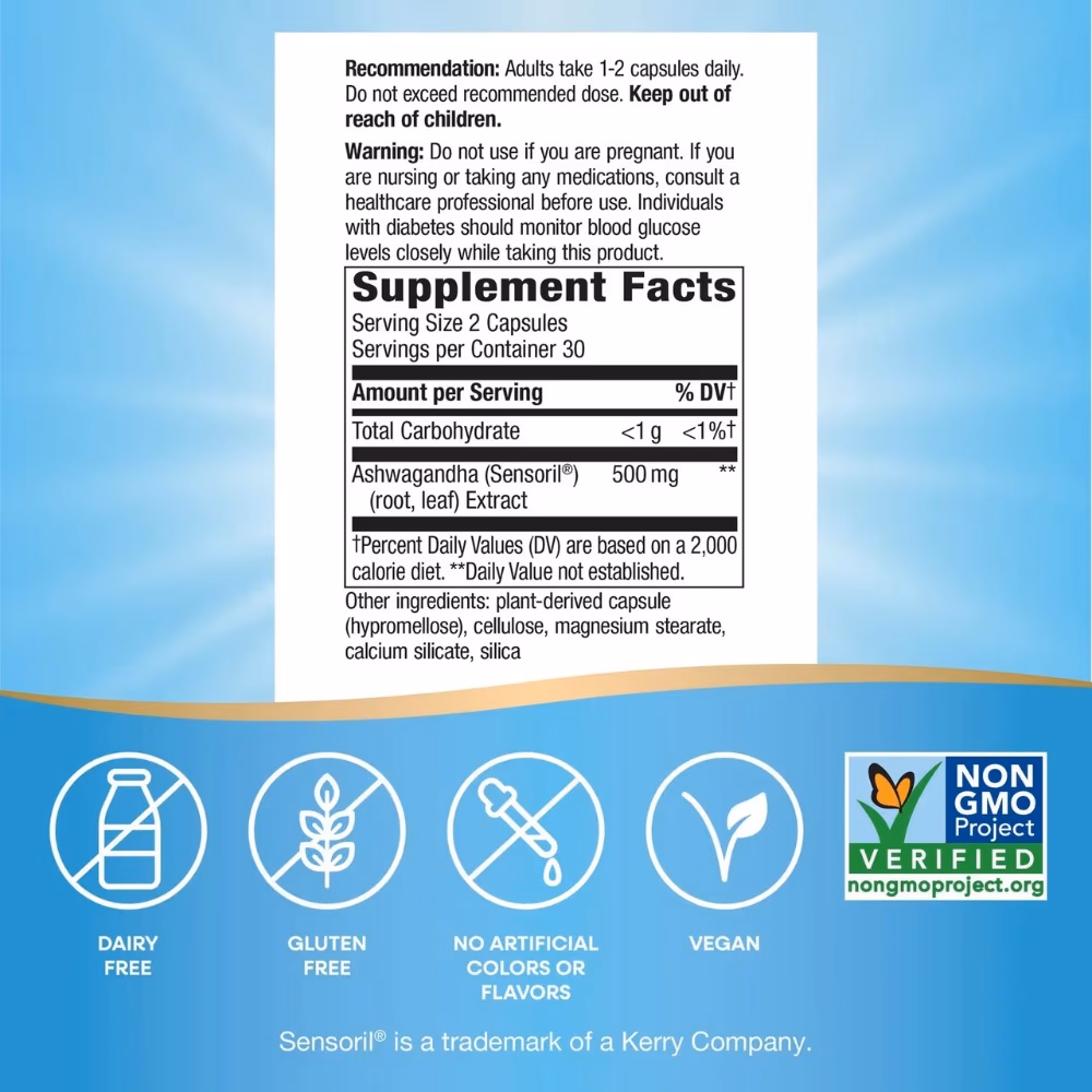 Natures Way Ashwagandha -60 Capsules 3