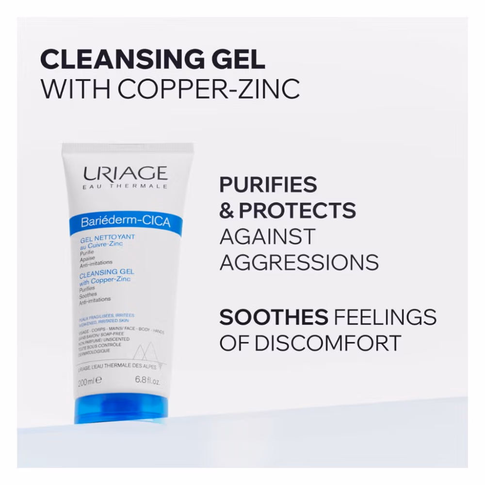 Uriage Bariederm Cleansing Gel 200ml 3