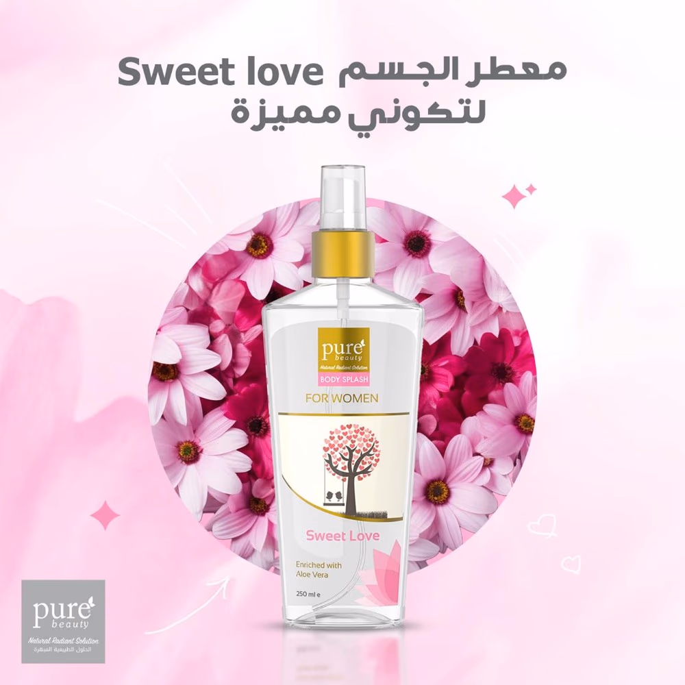 Pure Beauty Body Splash Sweet Love For Women Sweet Love 250ml 2