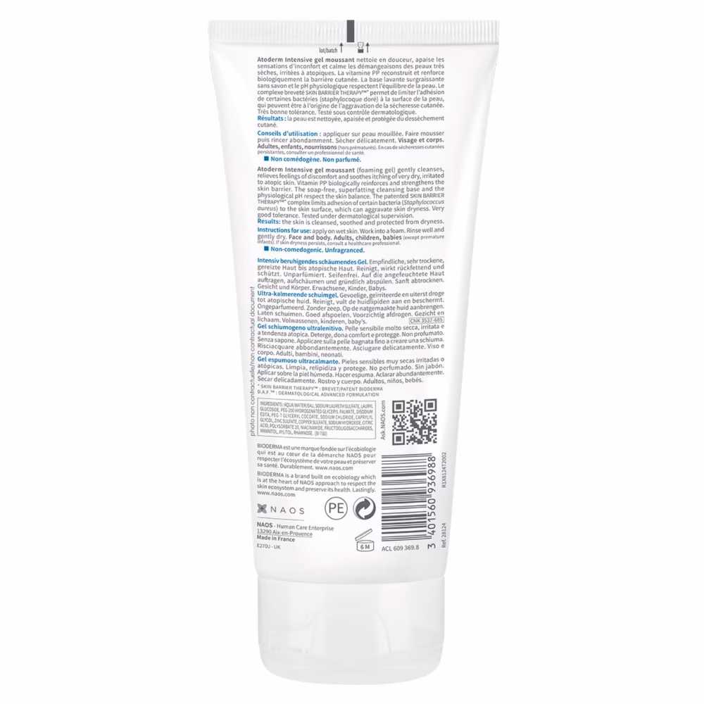 Bioderma Atoderm Intensive Foaming Gel 200ml 4