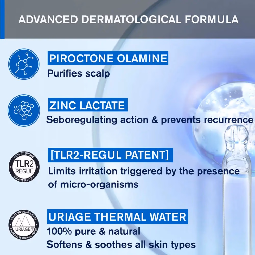 Uriage DS Hair Anti-Dandruff Shampoo 200ml 4