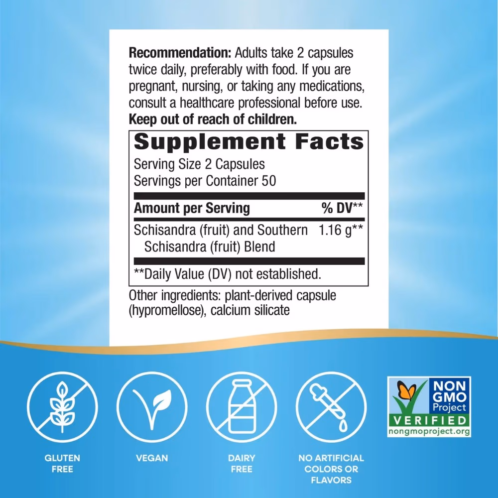Natures Way Schisandra Fruit -100 Capsules 3