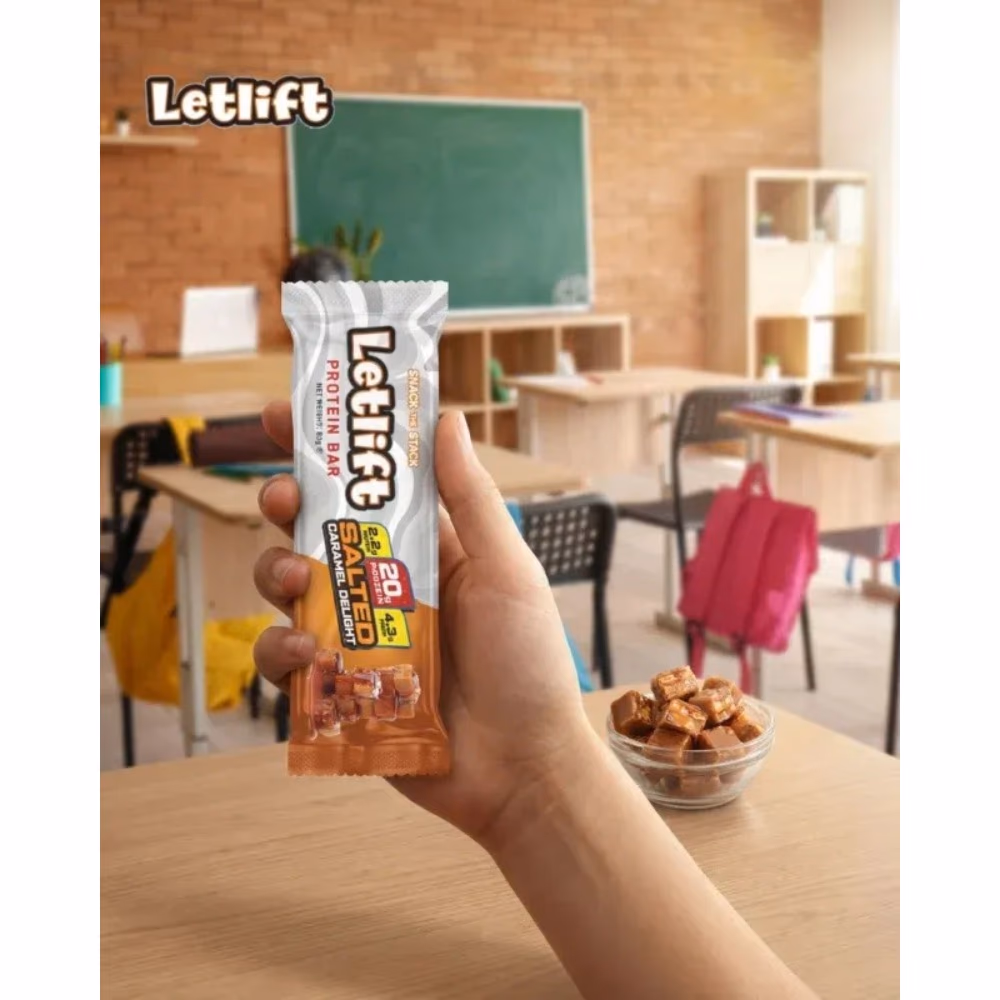 LetLift Protein Bar Salted Caramel Delight 62g 2