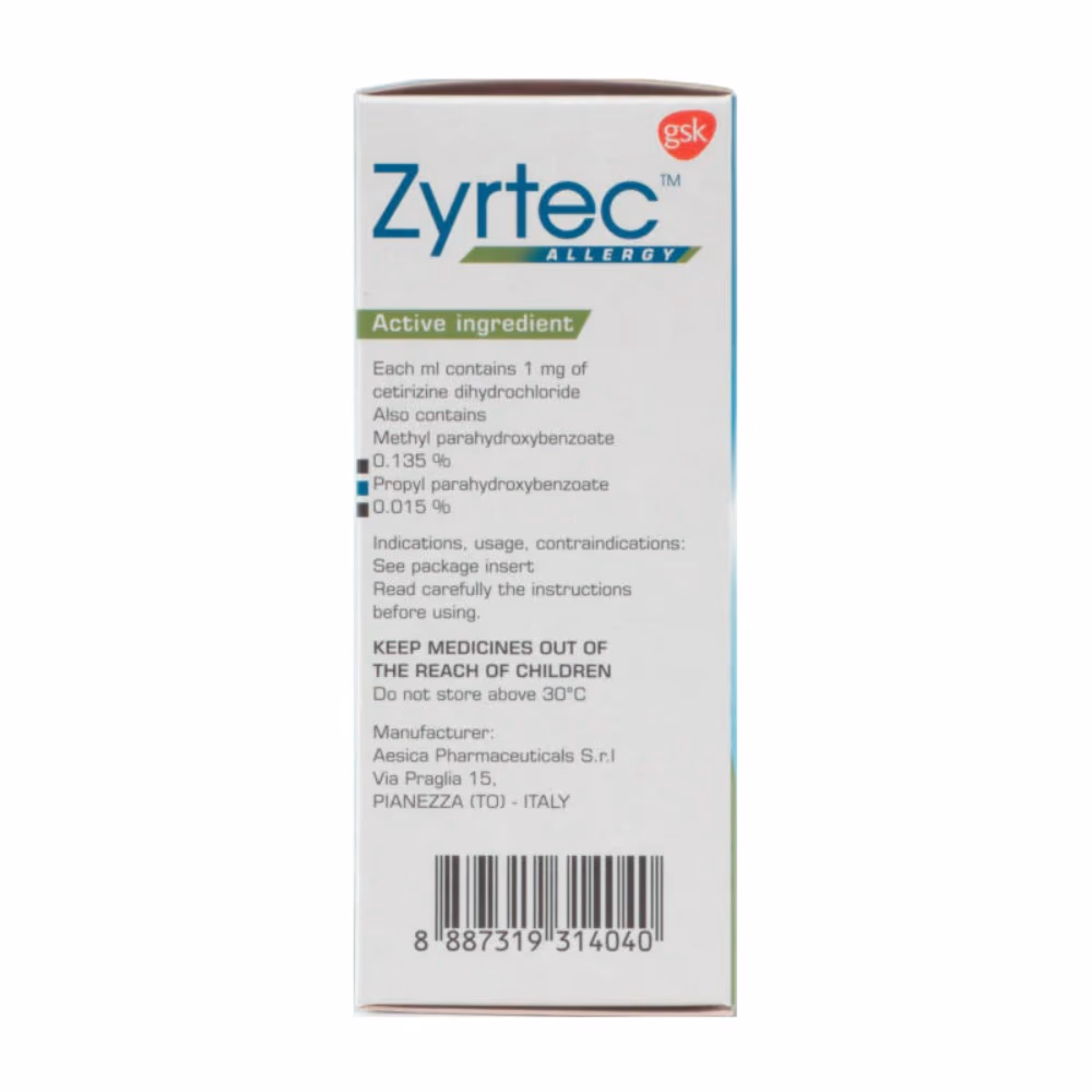 Zyrtec 1mg/ml Solution 75ml 2