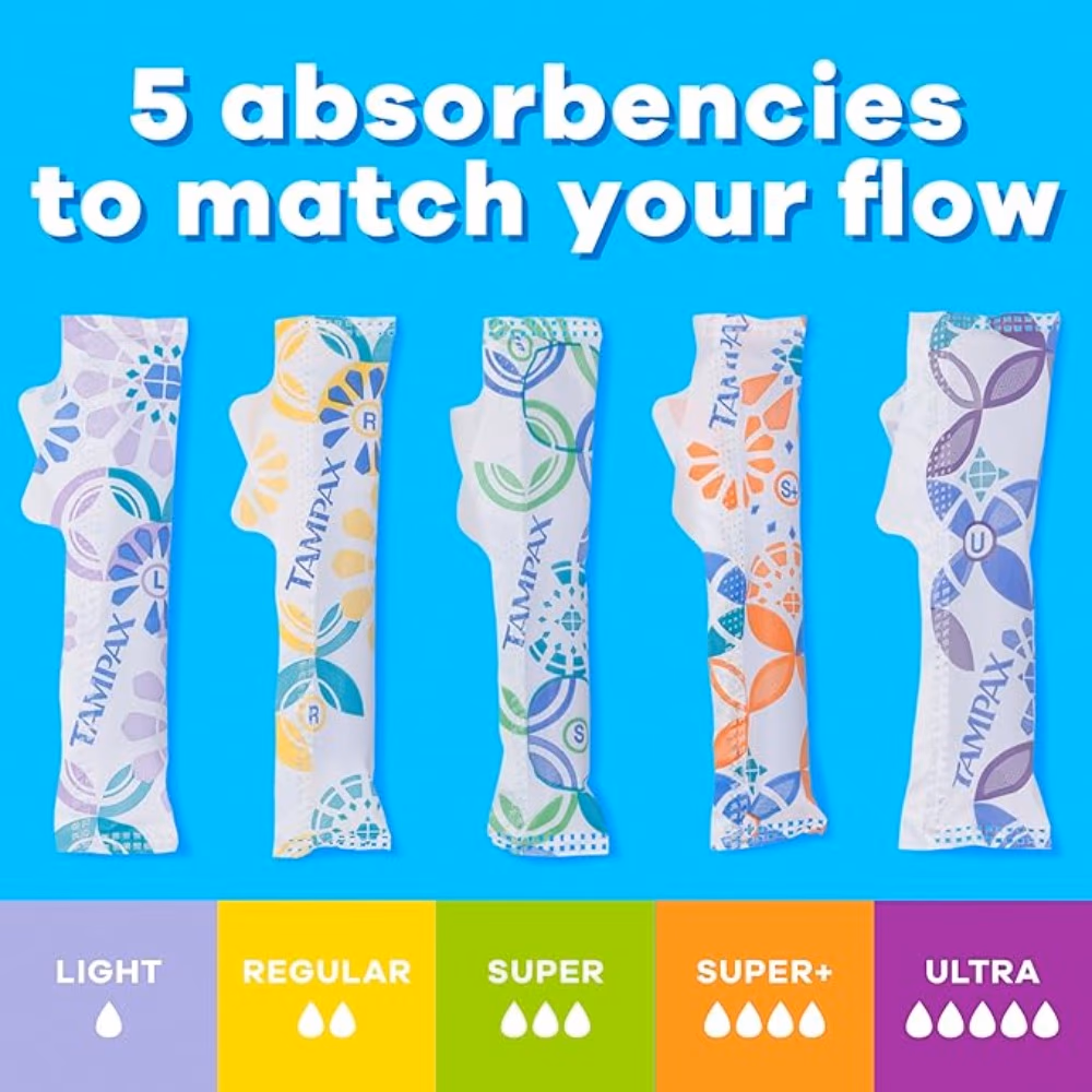 Tampax Pearl Light & Regular Tampons Unscented 34s 3