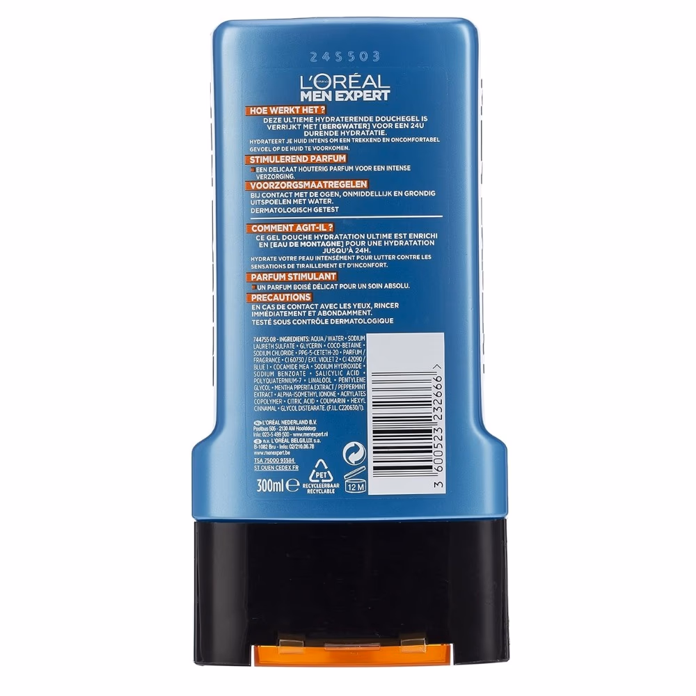 L'Oreal Men Expert Shower Gel Hydra Power 300 ml 2