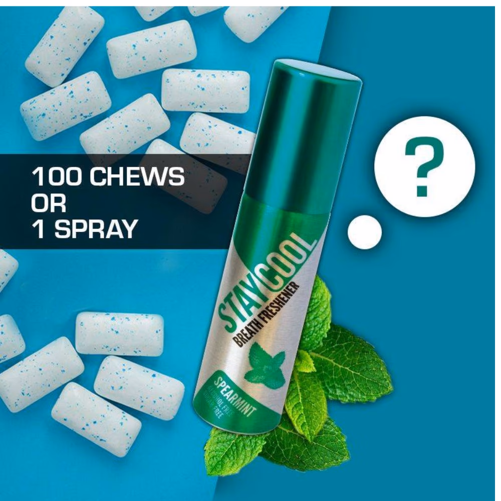 Staycool Breath Freshner Spray Spearmint 20ml 2