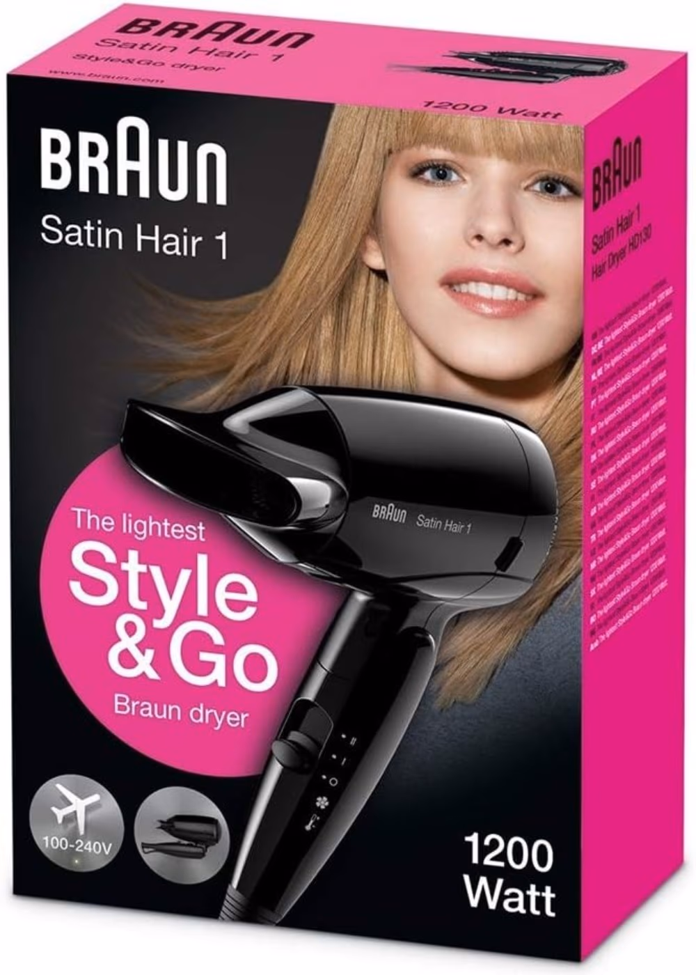 Braun Satin Hair 1 HD130 Style and Go Travel Dryer 4