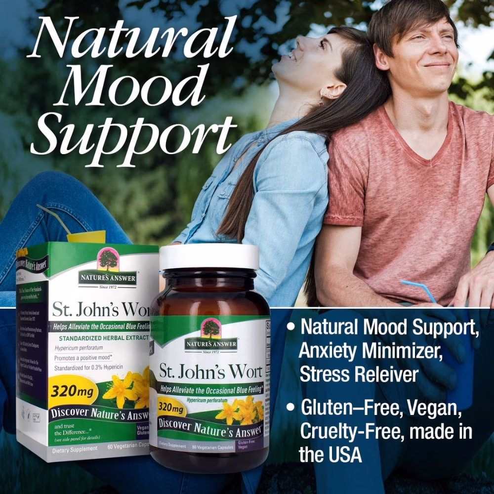 Natures Answer St. John's Wort 320 mg – 60 Vegetarian Capsules 2