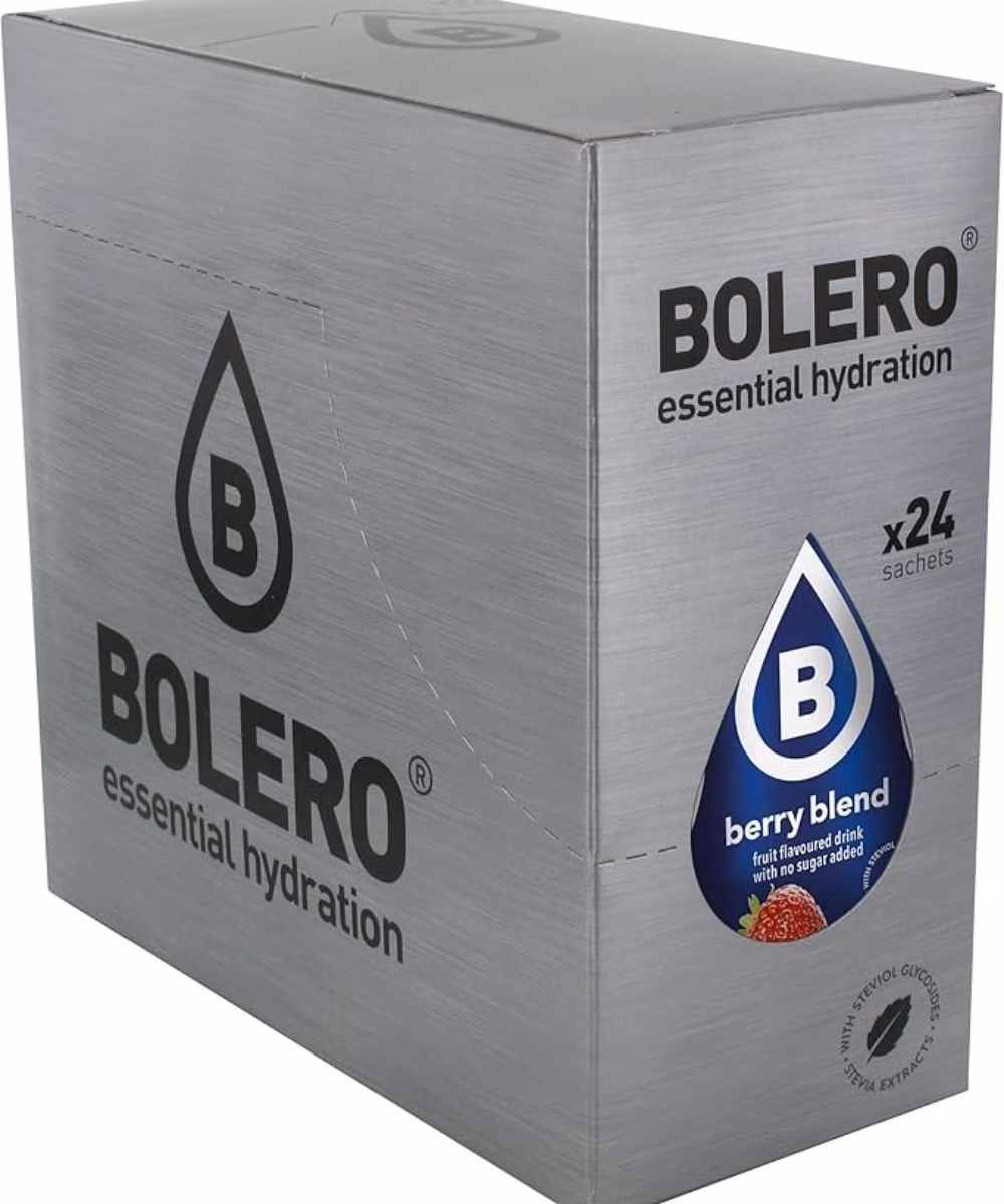 Bolero Advanced Hydration Drinks Berry Blend flavor 24's pack 4
