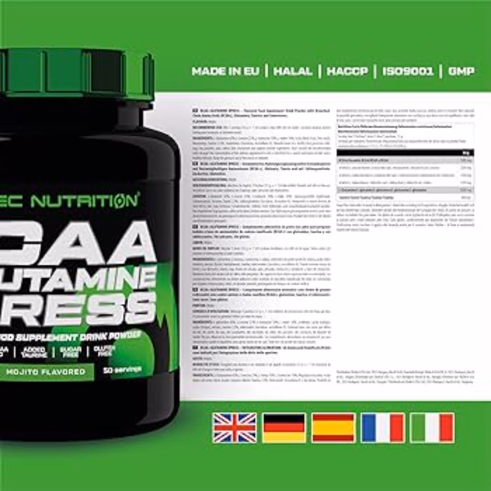 Scitec BCAA+Glutamine Xpress Mojito 600g 4