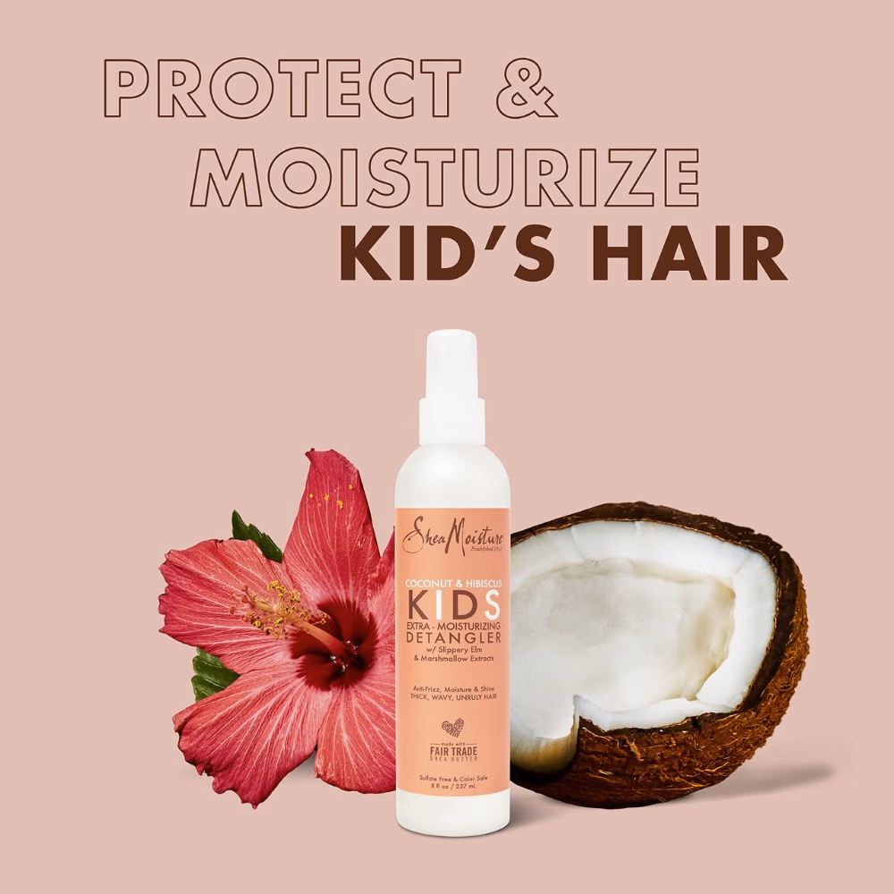 Shea Moisture Coconut and Hibiscus Kids Extra-Moisturizing Detangler 237ml 2