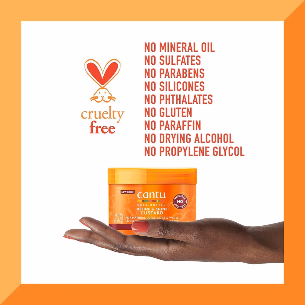 Cantu Shea Butter Define & Shine Custard 340g 5