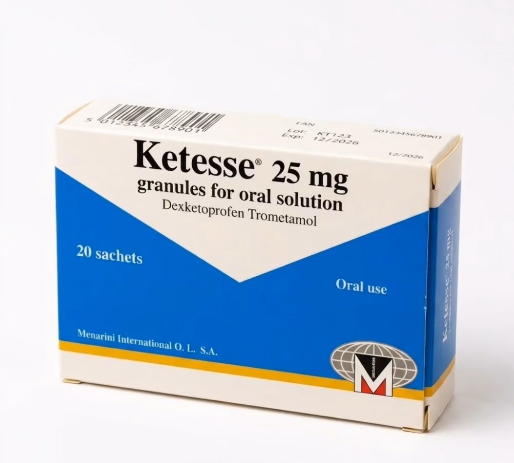 KETESSE 25mg 20 Sachets – NSAID Pain Relief & Inflammation Support 2