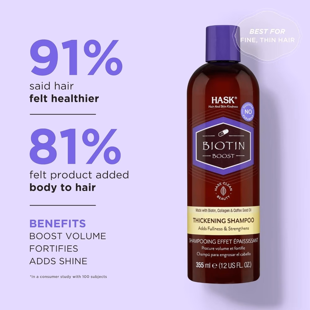 Hask Biotin Boost Thickening Shampoo 355ml 2