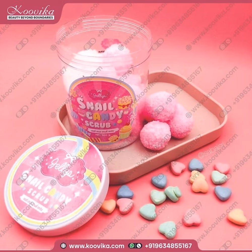 Jellys Snail Candy Scrub 300g – 3-in-1 Exfoliating and Nourishing Body Scrub 3