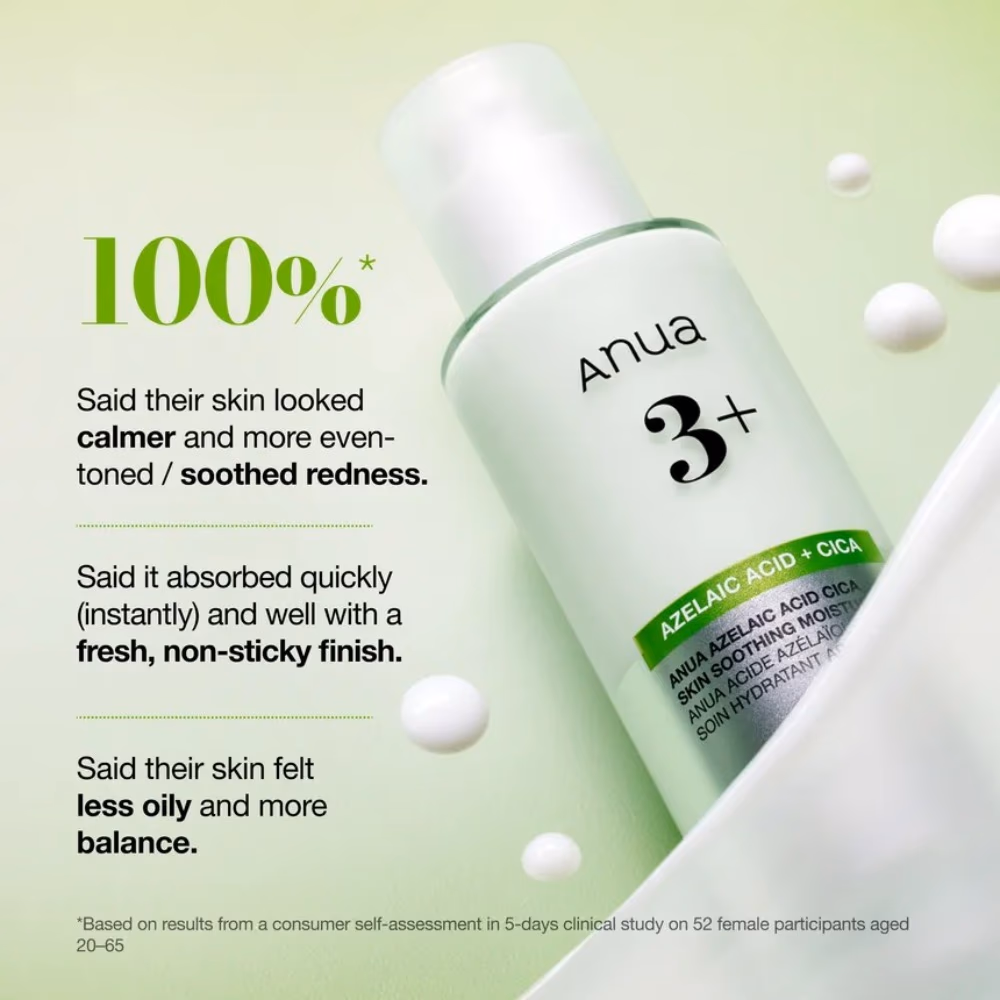Anua Azelaic Acid 3 Cica Skin Soothing Moisturizer 100ml 5