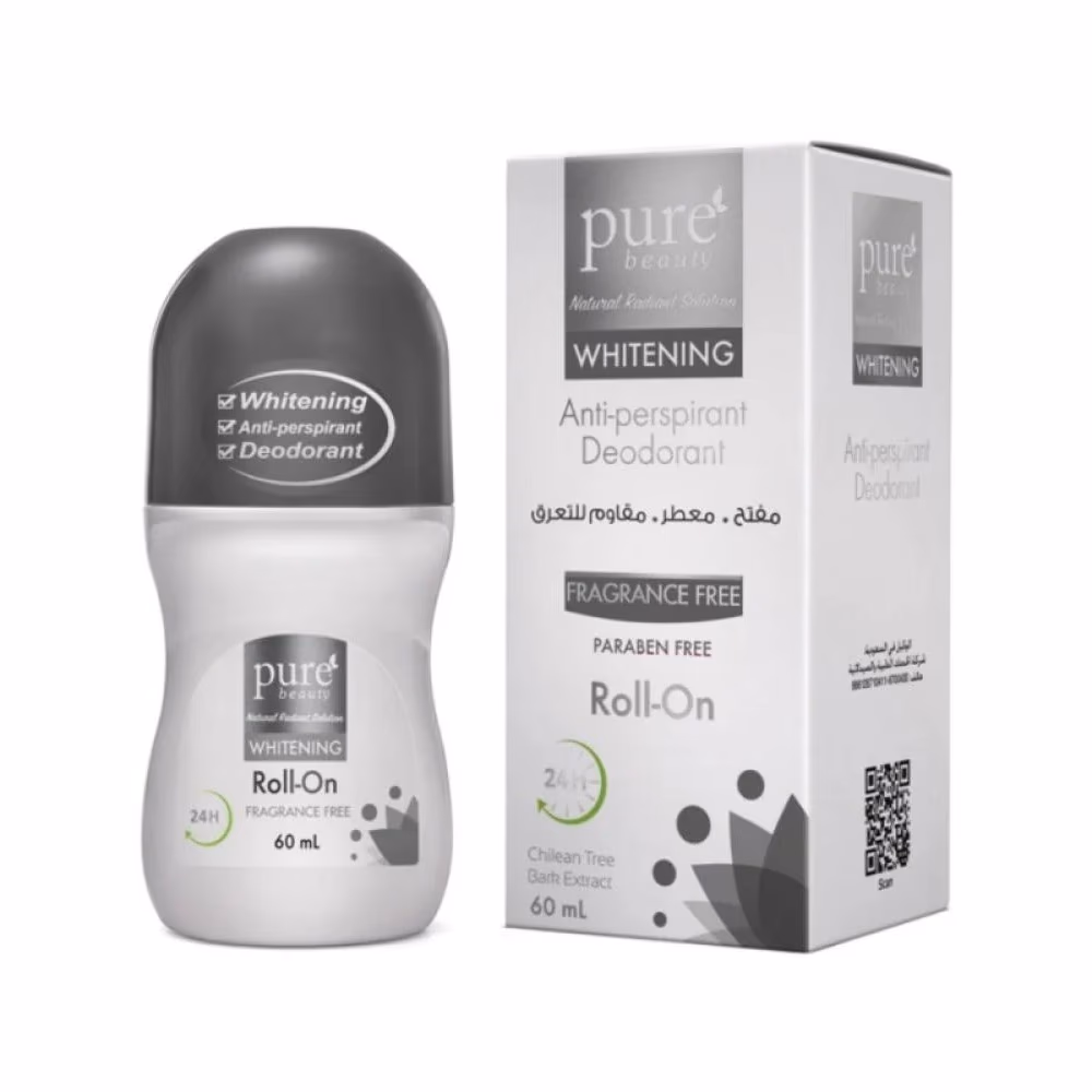 Pure Beauty Whitening Roll-on Fragrance Free 60ml 3
