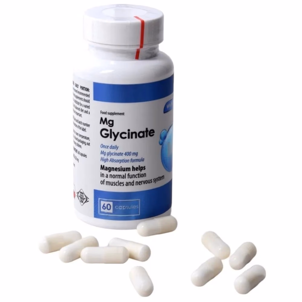 White Health Magnesium Glycinate 400mg 60 Capsules  3