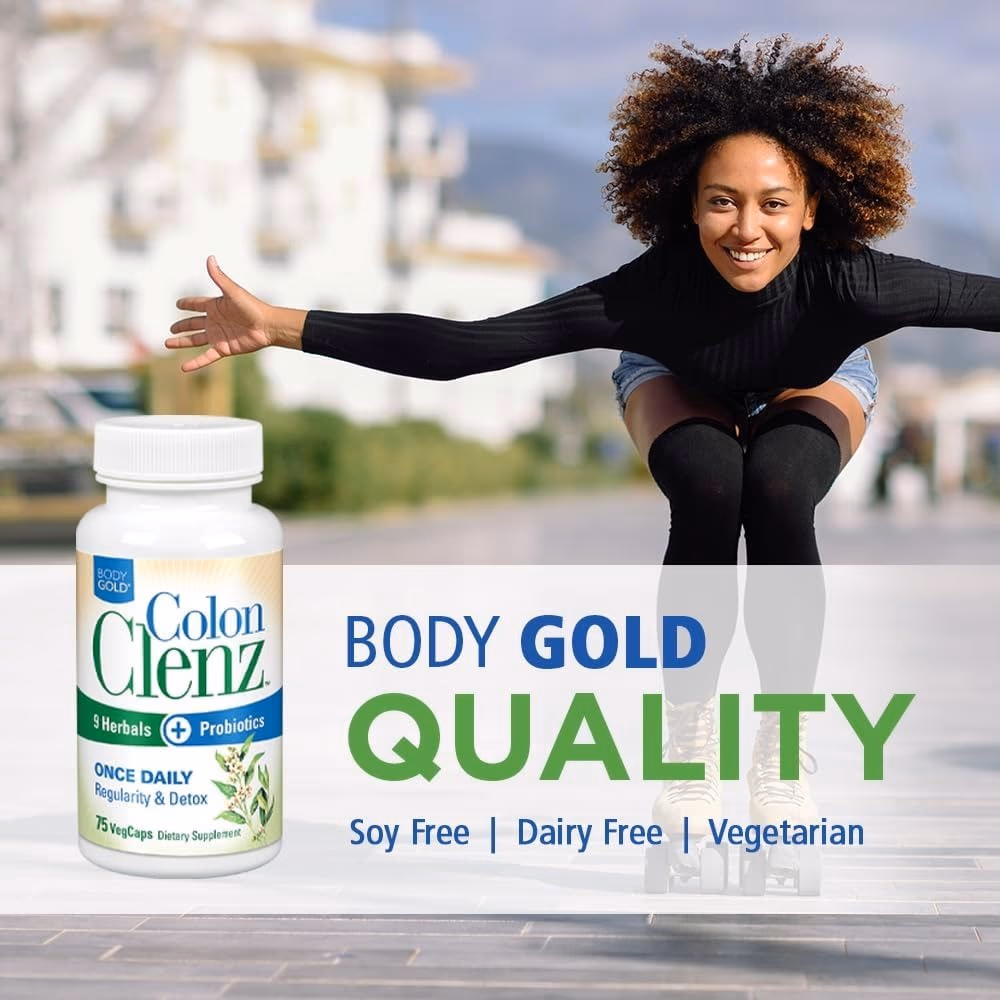 Body Gold Colon Clenz Probiotics 42 Vegetarian Capsules 2