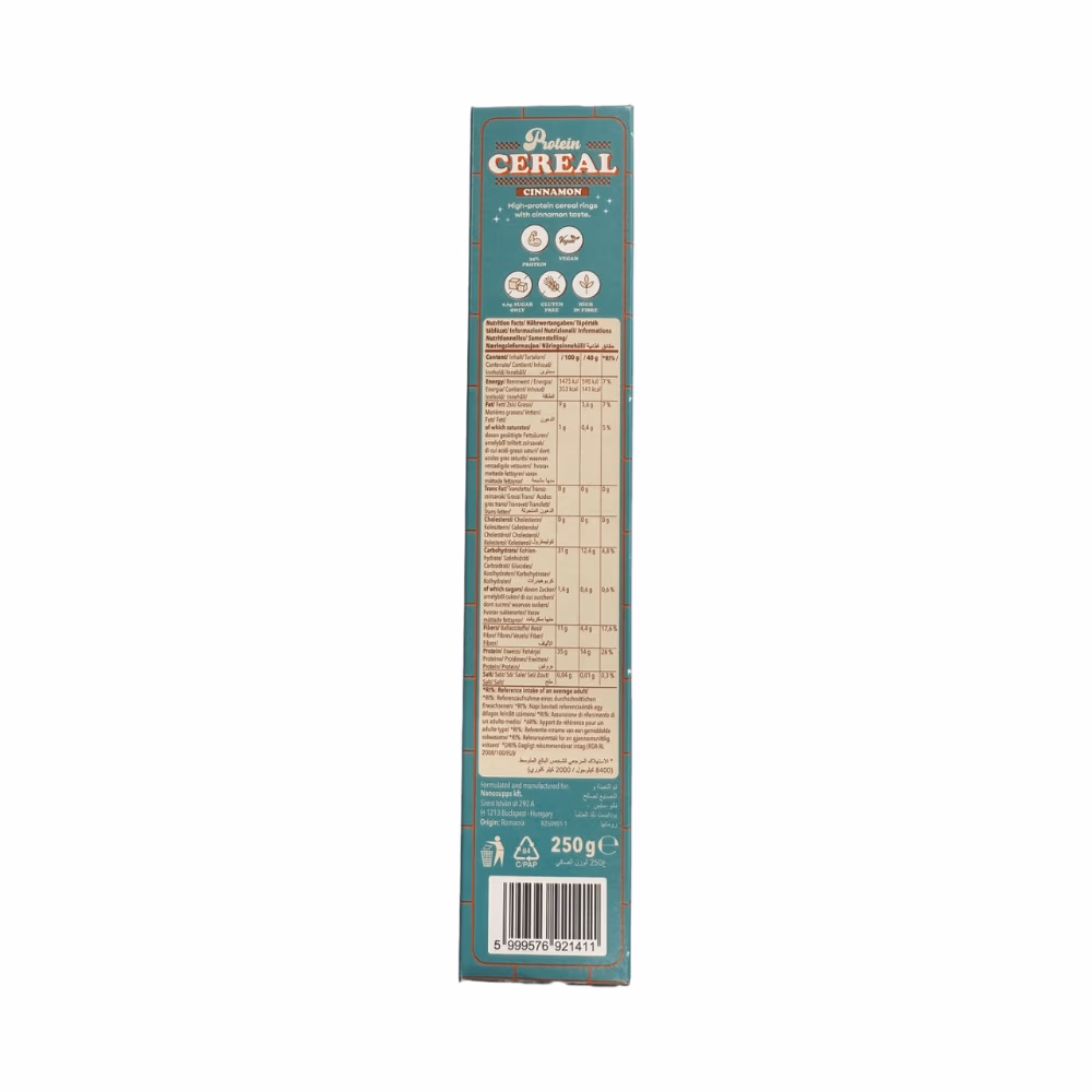 Nano Supps Protein Cereal Cinnamon 250g 3