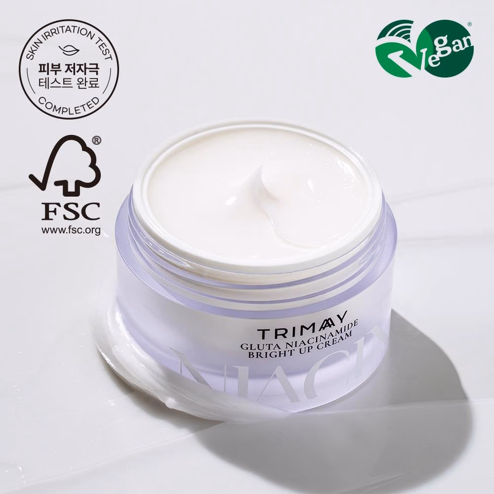 Trimay Glutathione Niacinamide Bright Up Cream 50ml – Brightening, Hydrating Cream With Glutathione and Niacinamide To Even Skin Tone, Reduce Dark Spots, and Boost Radiance. 2
