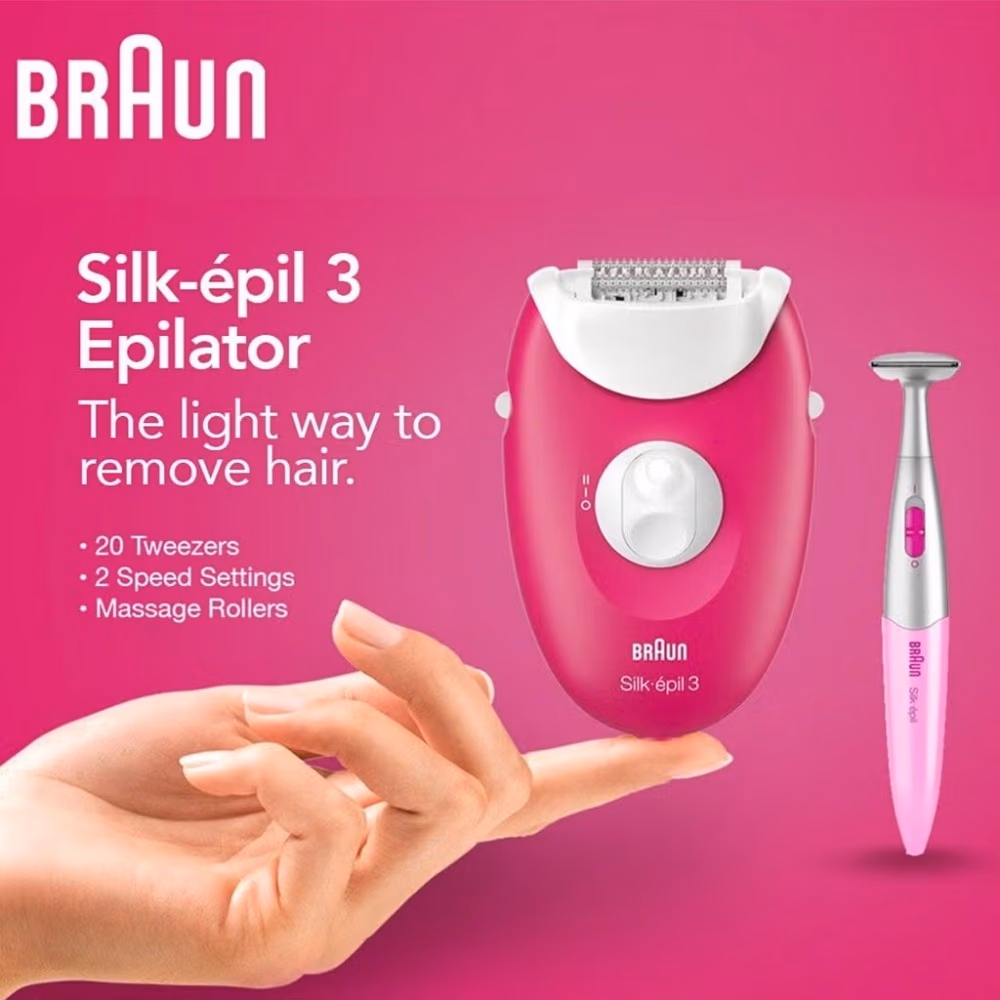 Braun Silk-Epil 3 3420 Epilate & Trim 2