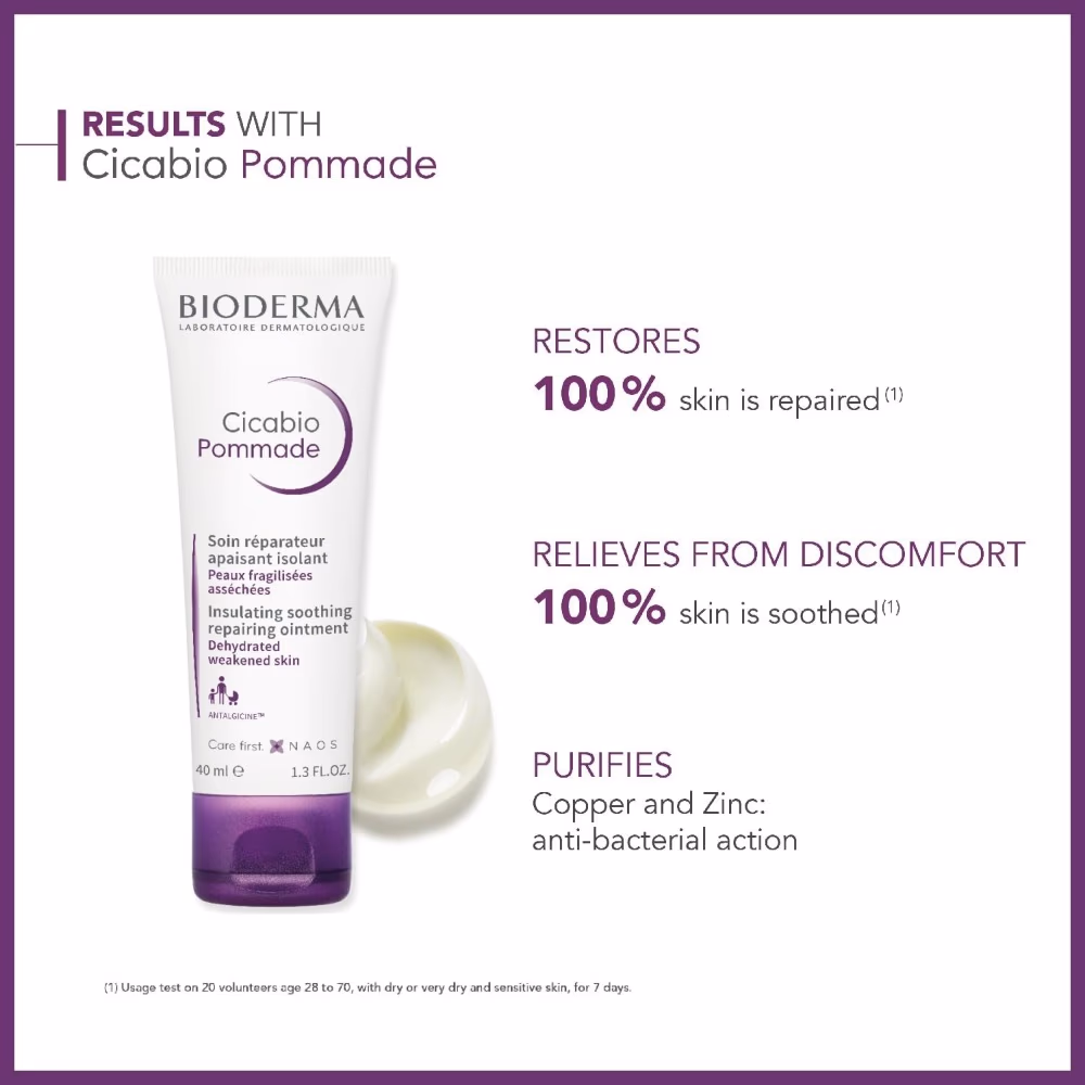 Bioderma Cicabio Pommade Insulating Soothing Repairing Ointment 40ml 3