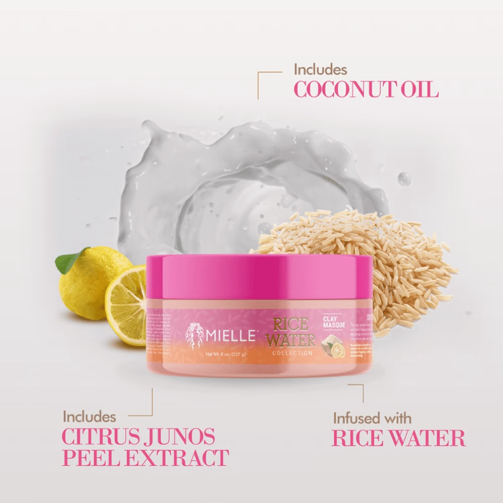 Mielle Organics Rice Water Clay Masque 227g 4