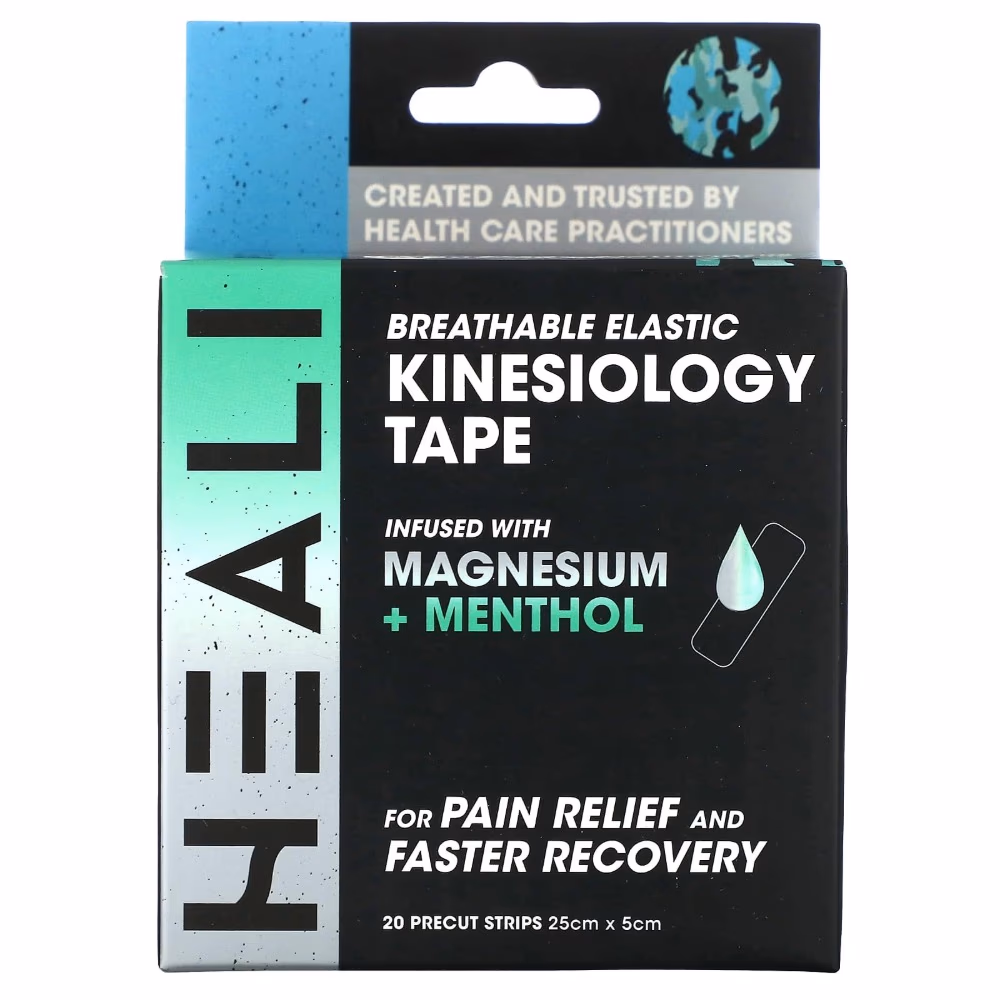 Heali Kinesiology Tape MAG + Menthol Precut Strips – 20 Count 2