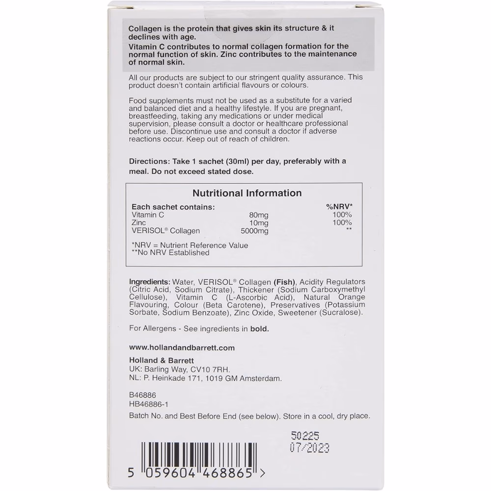 H&B Expert Marine Collagen Orange Liquid -10 Sachets  2