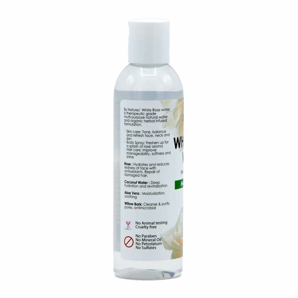 By Natures White Rose Water 6oz 3