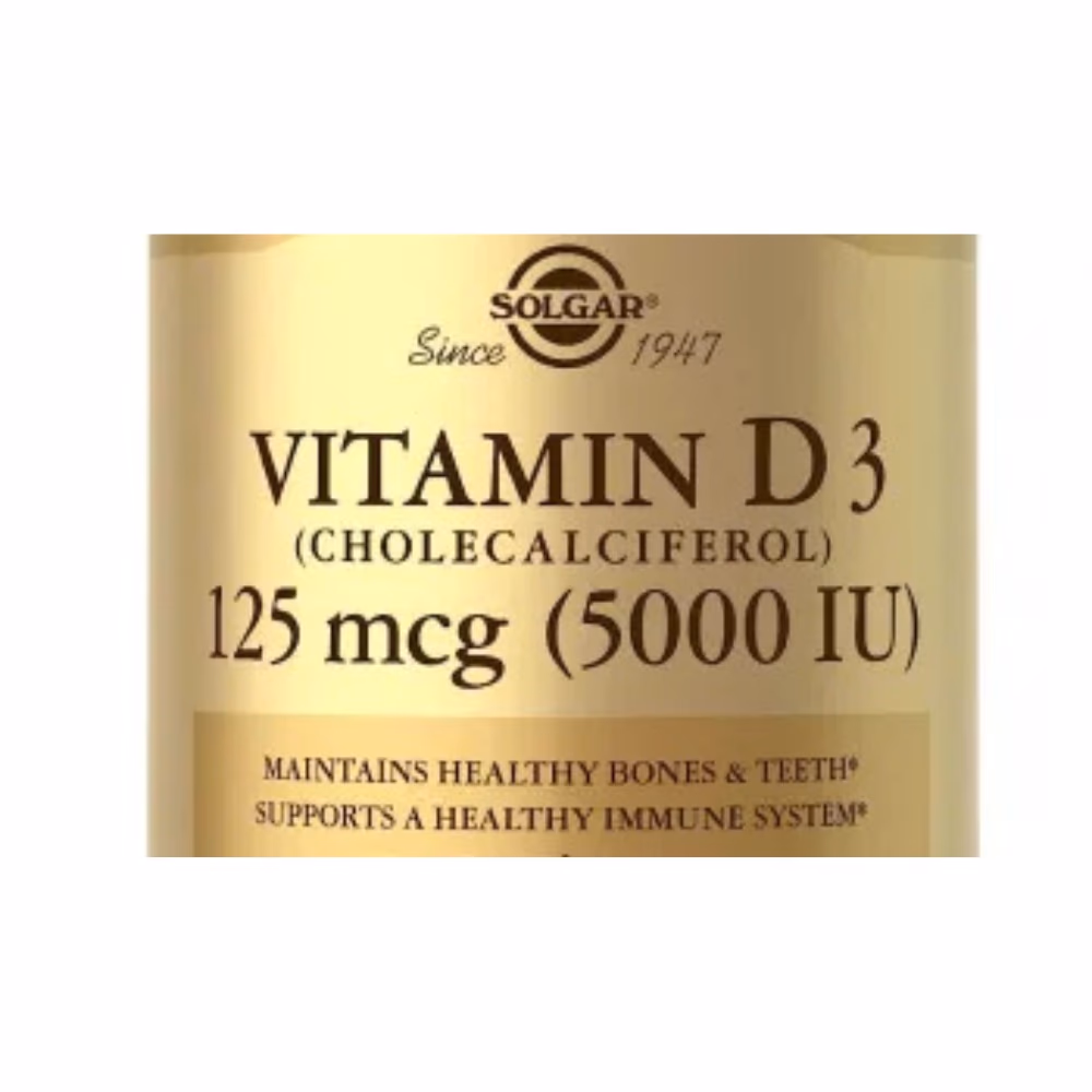 Solgar Vitamin D3 125mcg (5000IU) -100 Softgels 2