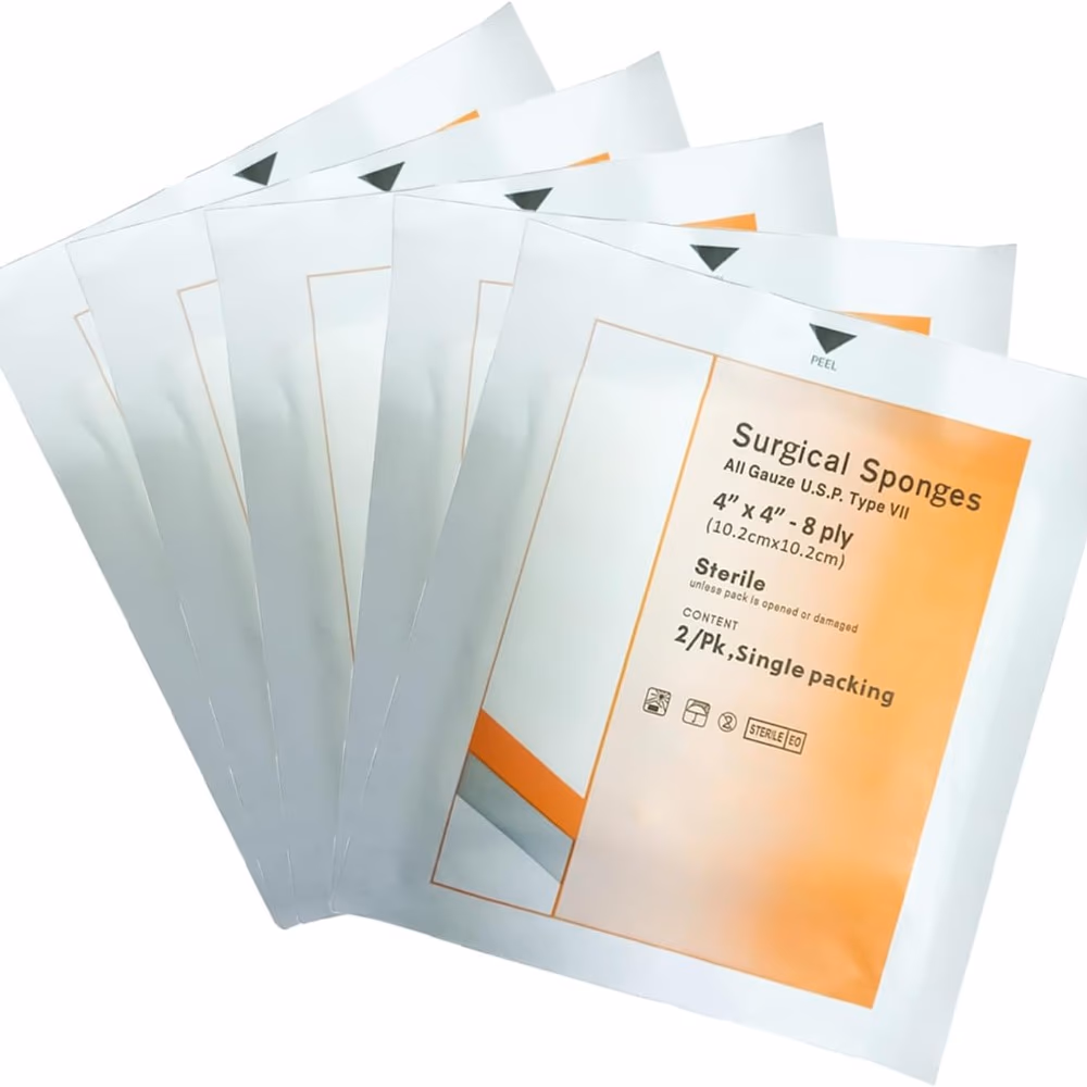 Bromed Surgical Sponges 4x4(50 packs of 2) 2