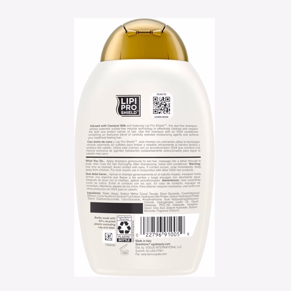 OGX Coconut Milk Shampoo 385ml 2