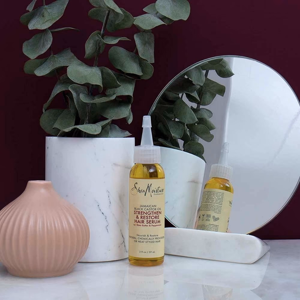 Shea Moisture Jamaican Black Castor Oil Strengthen and Restore Hair Serum 59ml 3
