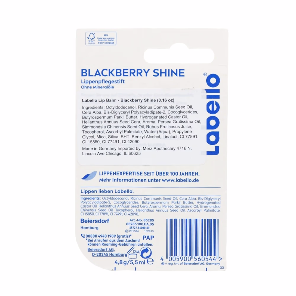 Labello Blackberry Shine Lip Balm 4.8g 2