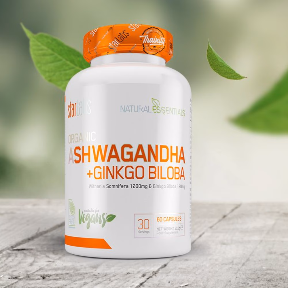 Starlabs Ashwagandha + Ginkgo Biloba Cap 60s 2