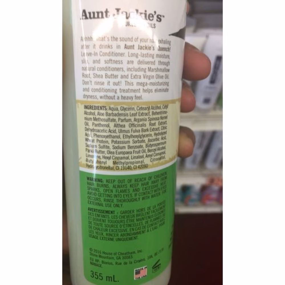 Aunt Jackie’s Quench Leave-In Conditioner Travel Size 85g 2