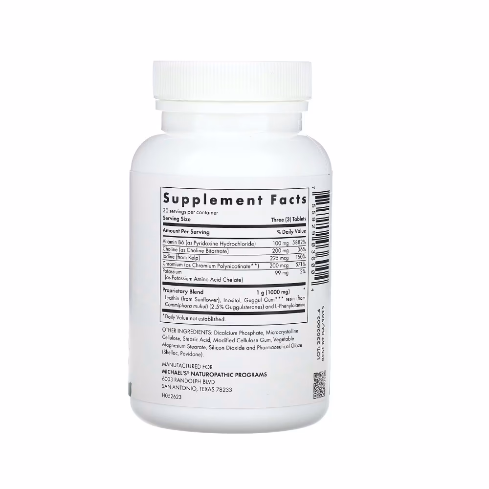 Michaels Health Fat Metabolism Factors - 90 Vegetarian Tablets 2