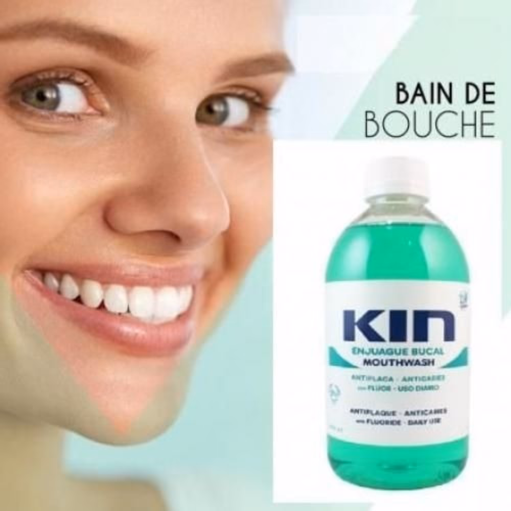 KIN Mouthwash with Aloe Vera 500ml - for Sensitive Gums 3