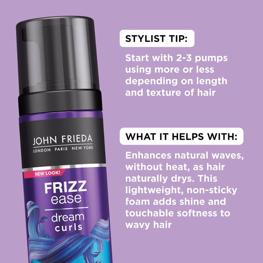 John Frieda Frizz Ease Air Dry Waves Styling Foam 147ml 2
