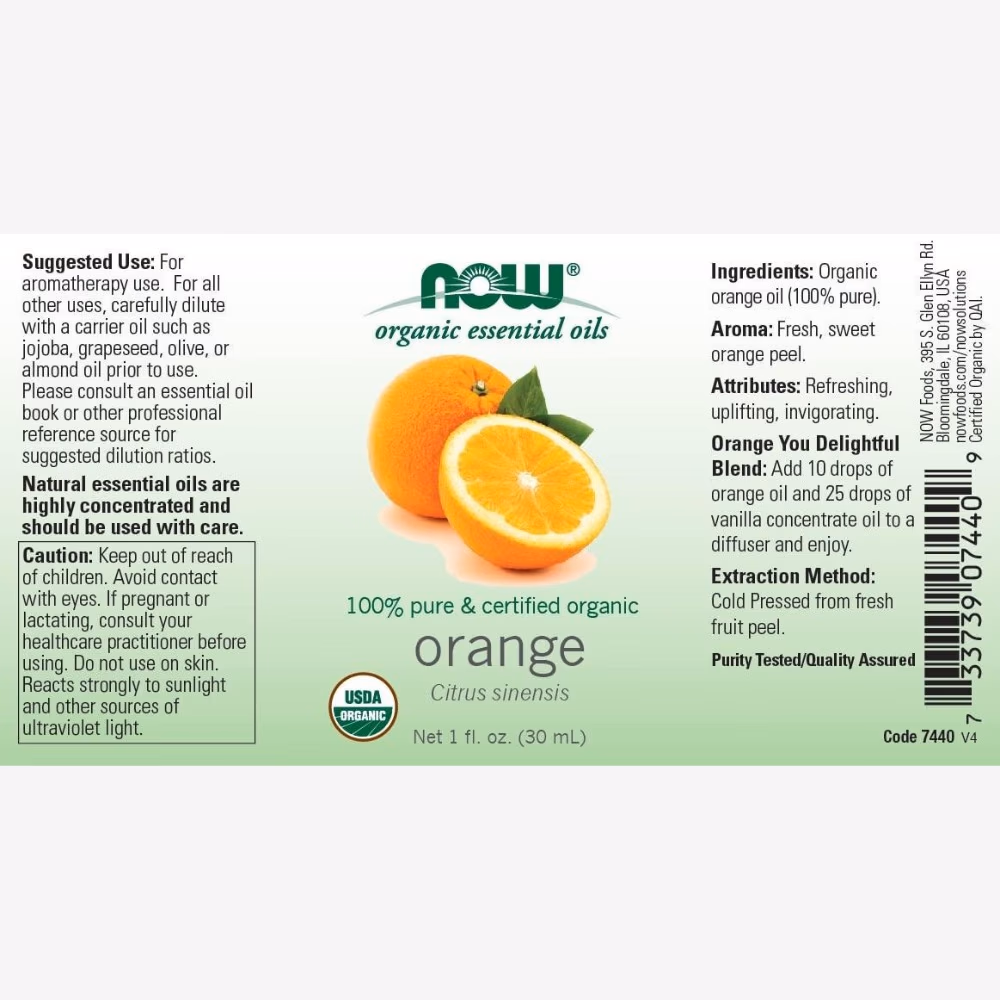 NOW Foods Orange Oil 30Ml 5